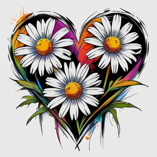 Heart Daisies