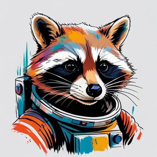 Raccoon Astronaut