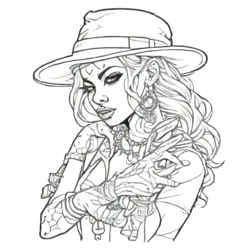 Gangster Girl Holding