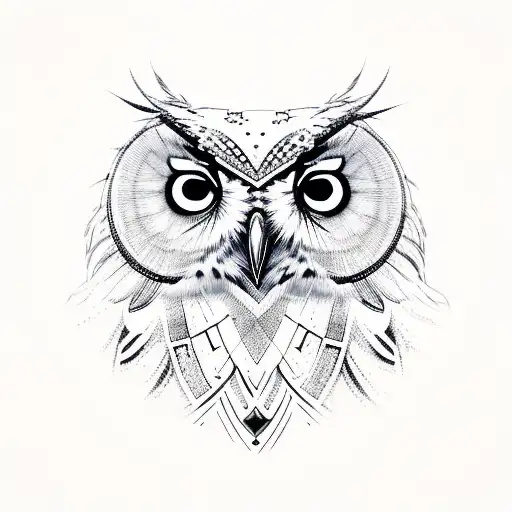 Warrior Owl With Keys In Tallons