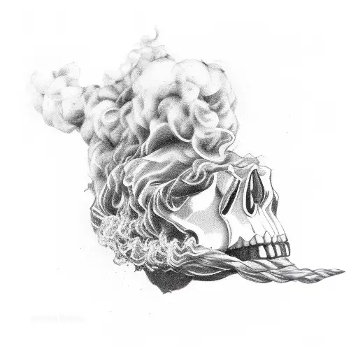 A Philosophical Quote Intertwined With Smoke And Cigar Ashes