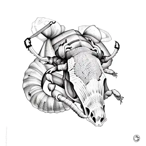 Cowskull Scorpion And Armadillo