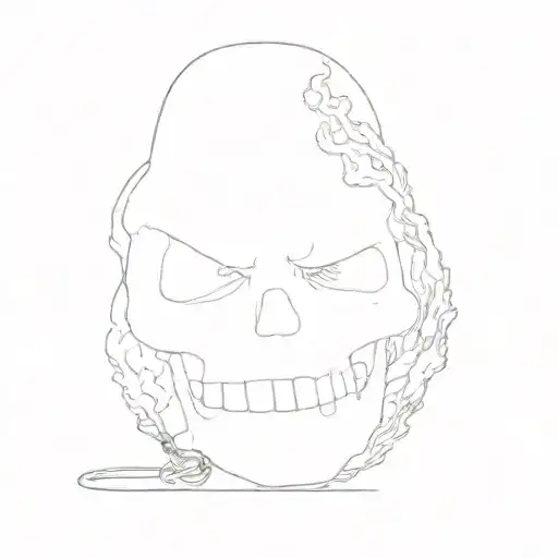 A Skeleton Keychain With Fire Background The Words Stay Humble Also The Words Southside