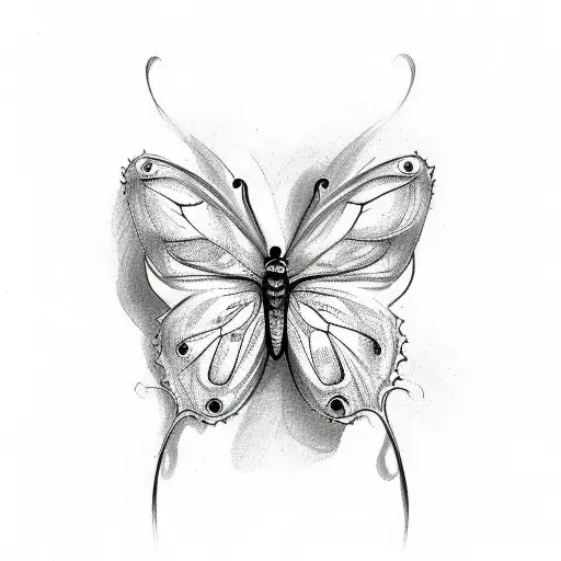 Butterfly With Aesthetic Design