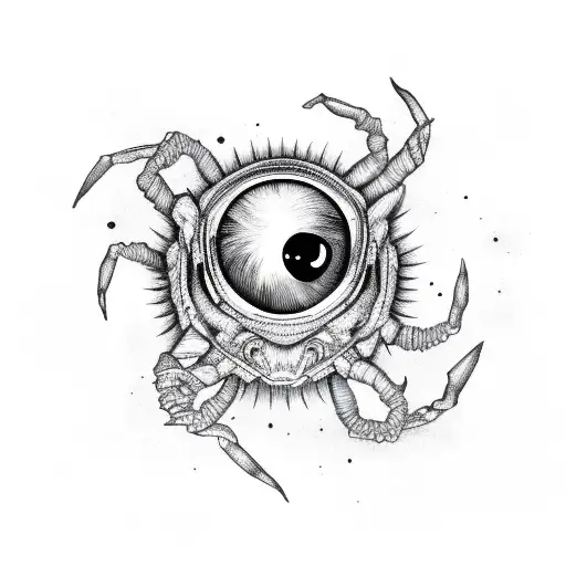 Scorpio Coming Out Of An Green Eye