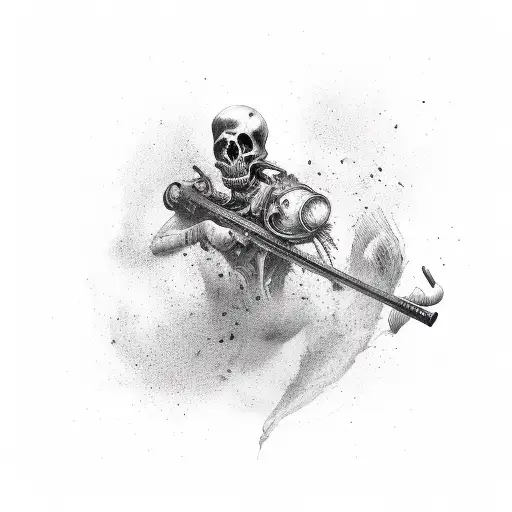 Combine Elements Of Your Favorite Sport And Macabre Imagery