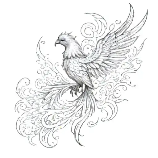 Phoenix With Text And Words