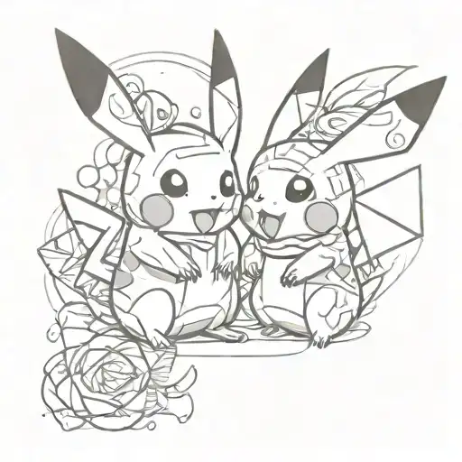 Pikachu In Love Bulbizarre