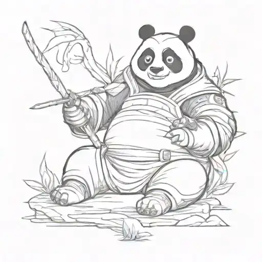 Kungfu Panda Medidating