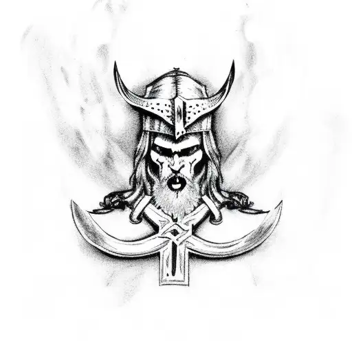 Christian Death Viking With Cross