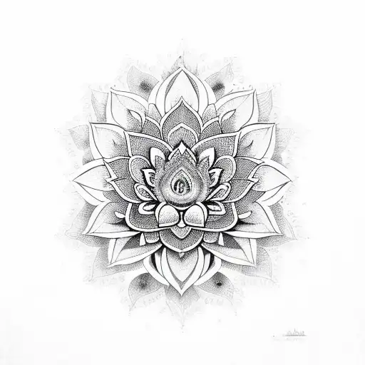 Om Lotus Unalome