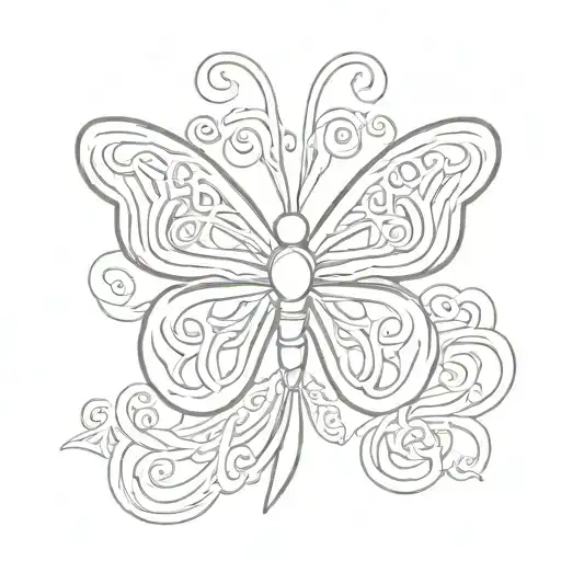 Celtic Shamrock Butterfly