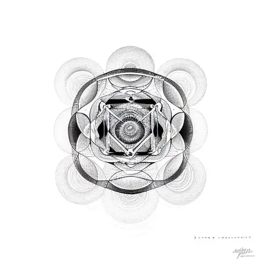 Sacred Geometry Encircled By Native Art