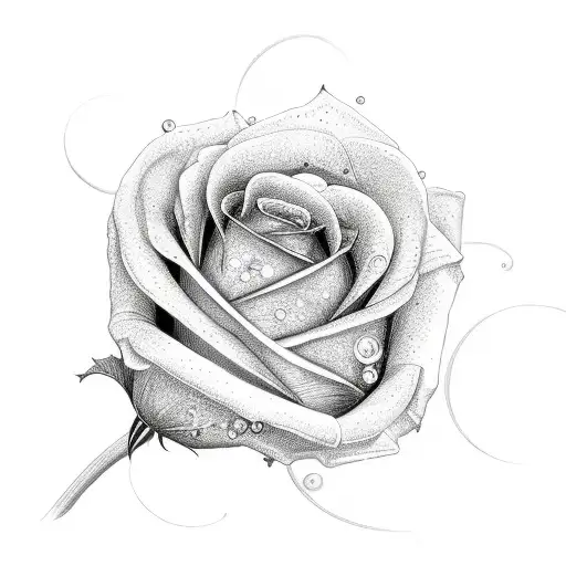 Stitched Rose