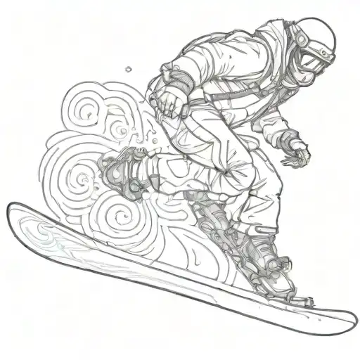 Scary Snowboarder