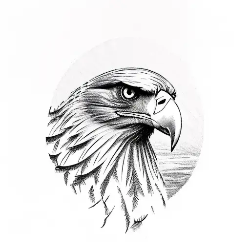 Eagle Rowing A Drift Boat