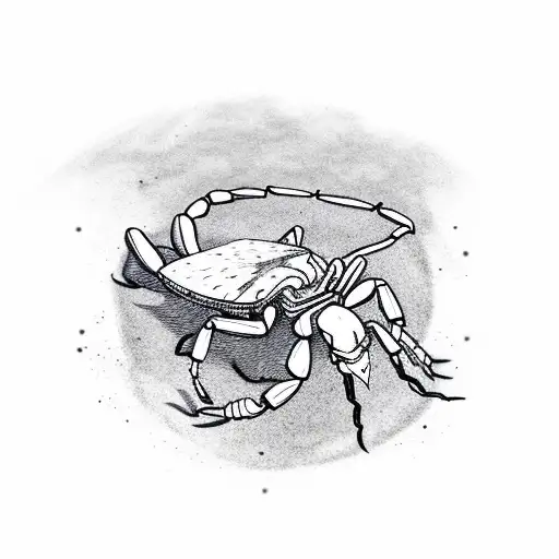 A Scorpion Emerging From A Vinyl Record