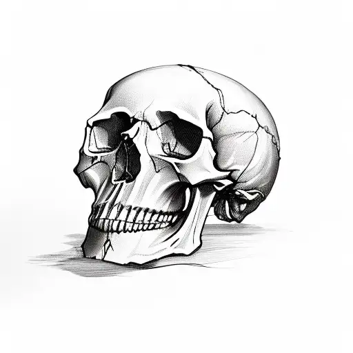 Skull Inside Whiskey Bottle