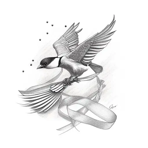 Bird With Breast Cancer Ribbon