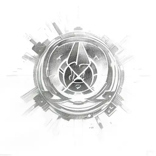 An Abstract Representation Of The Mass Effect Galaxy