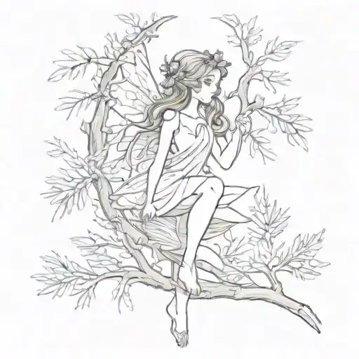 Fairy In The Pine Trees Small