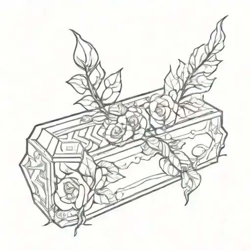 Rose Coffins Headstones Nordic Runes