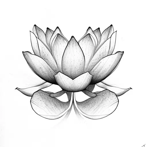 Lotus Flower And Life Of Tree