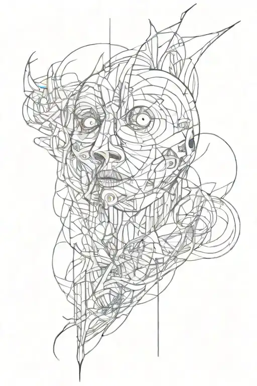 Abstraction Creepy Lines