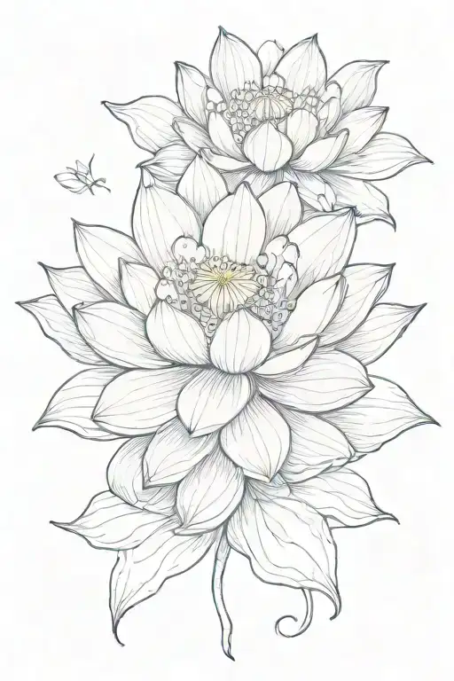 Lotus Flower Intertwined