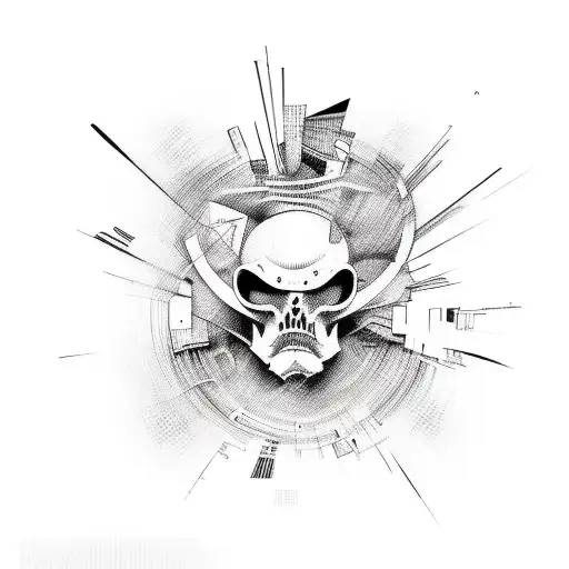 Abstract Art Inspired By Punk Music