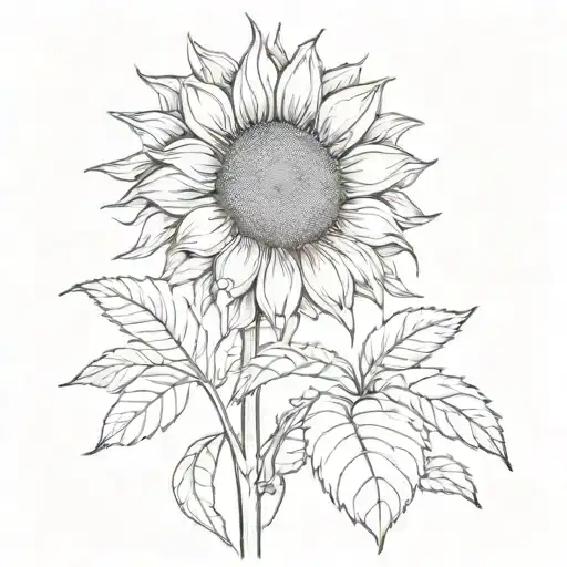 A Sunflower Blooming At The Peak Of A Mountain