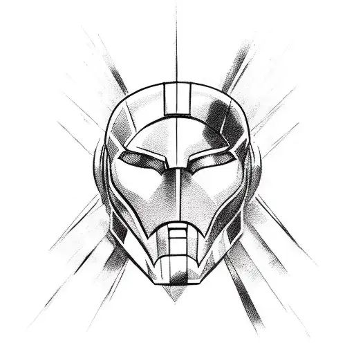 A Marvel Superhero Surrounded By A Tribal Design Inspired By Spartan Warriors