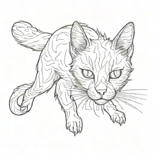 A Black Cat In The Dark