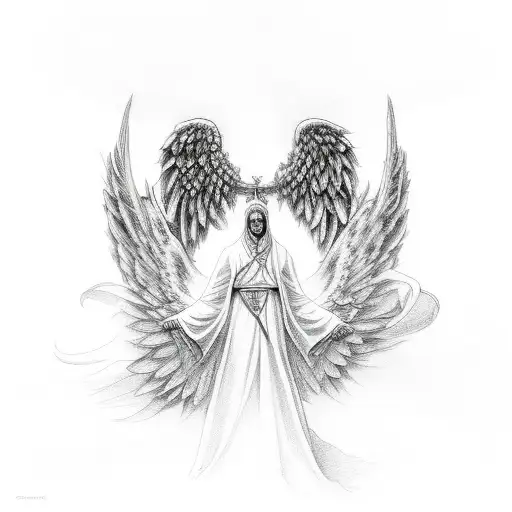 Christiancross With Angel Wings