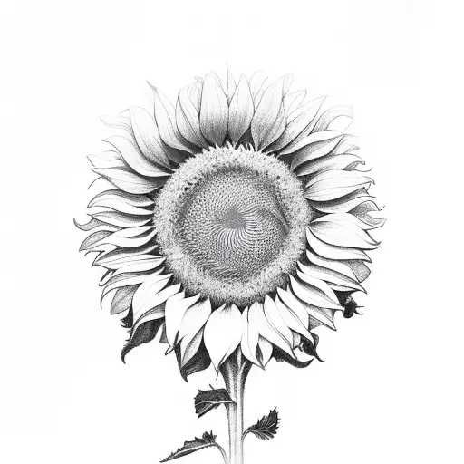 Sunflower With The Word Enough In Stem