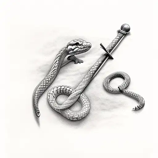 Grecian Keys On Snake