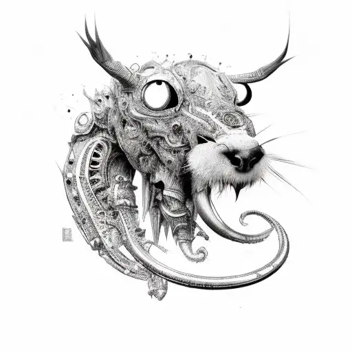 Friendly Animal With Machanical Parts