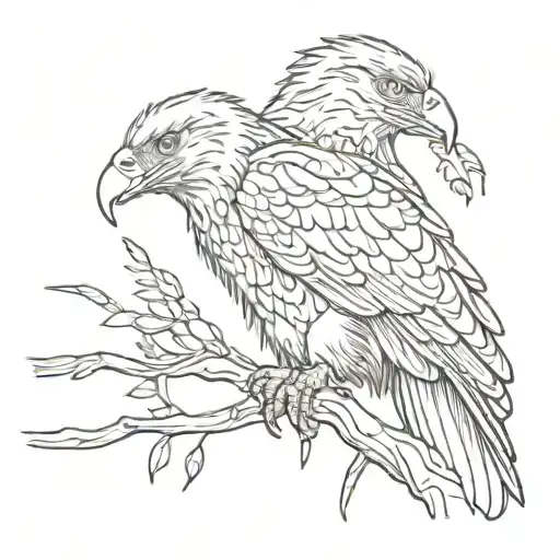 Bald Eagle Sitting On A Branch