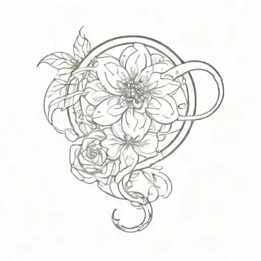 Infinity Symbol With A Flower