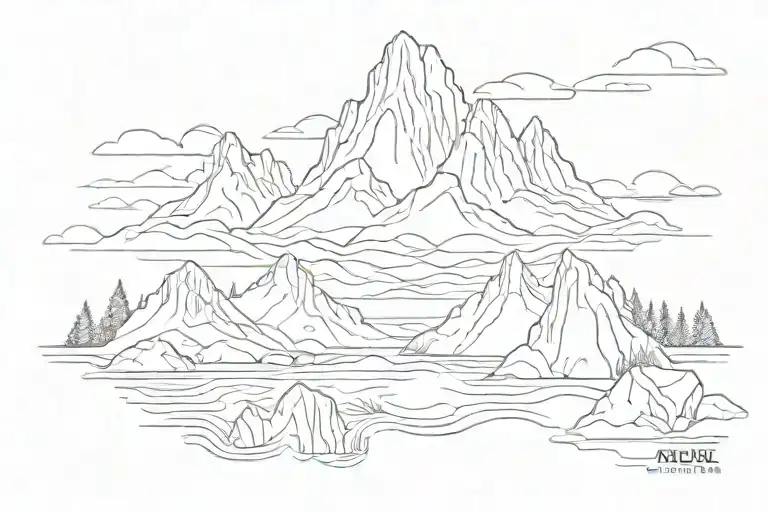 Jesus Fish Mountain Range