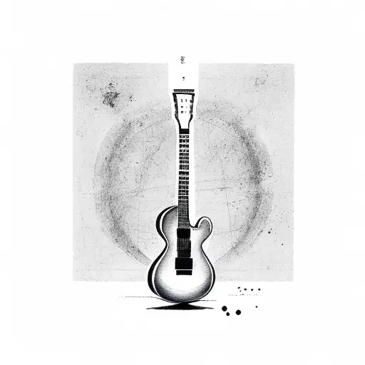 Guitar With Number Twentytwo On It