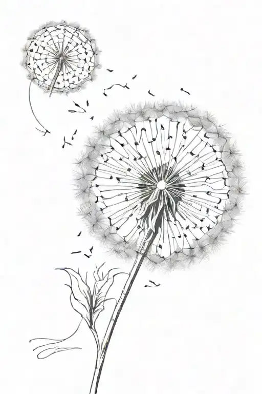 Dandelion Blowing