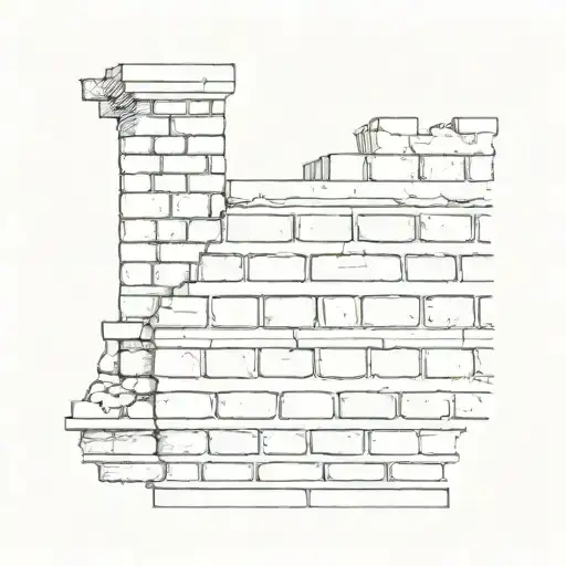 Brick Wall Background With Hard Times In Old Times Roman Font