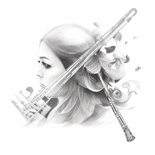 Ps With Flute And Feather