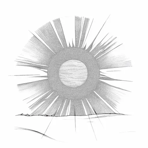 Dawning Sun In A Wheat Field