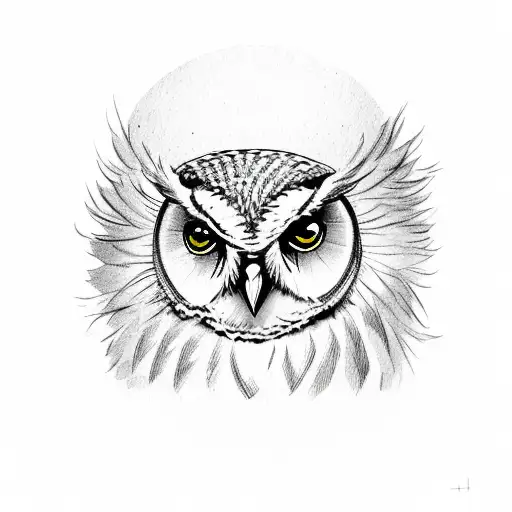 Owl With A Halo On Top Of A Teachers Hand
