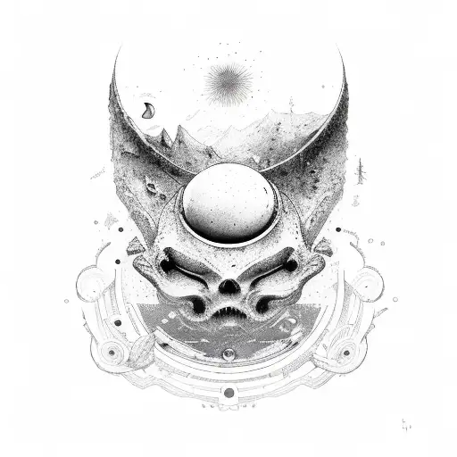 Astrounat Floating In Space