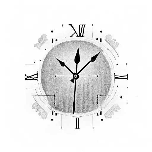 Roman Numeral Clock With 10 January Written Inside