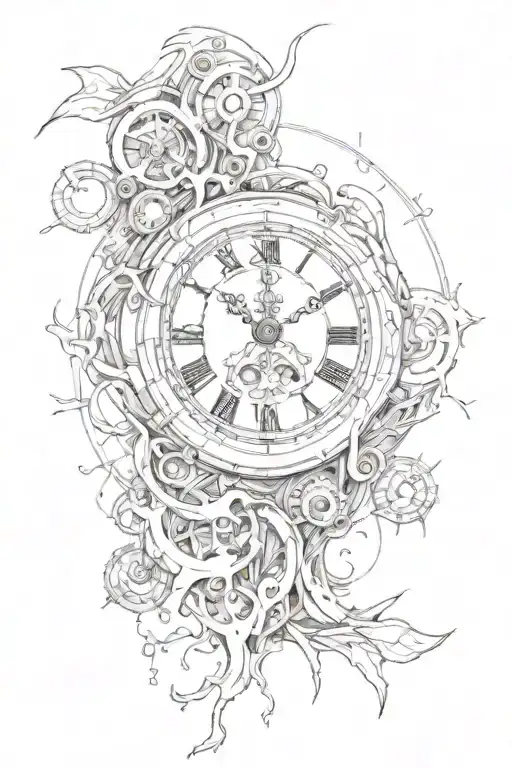 Clock Falling Apart In The Time