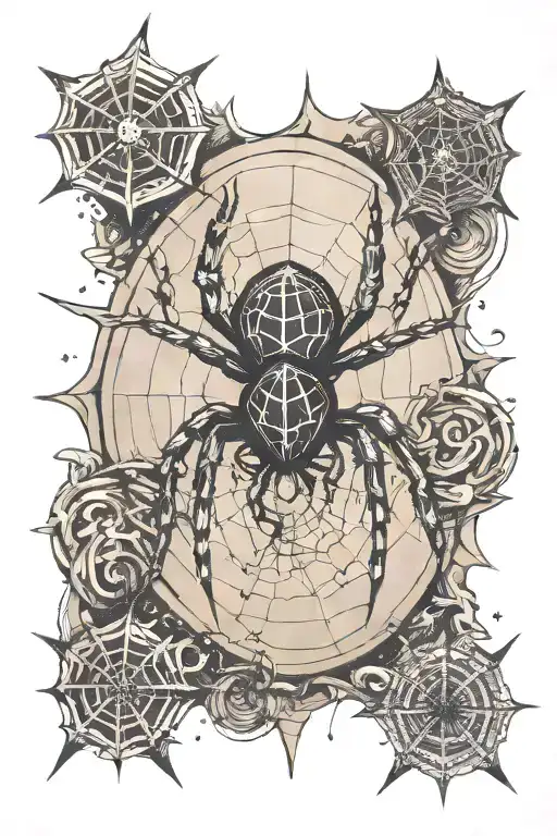 Spider With Stars On The Bottom